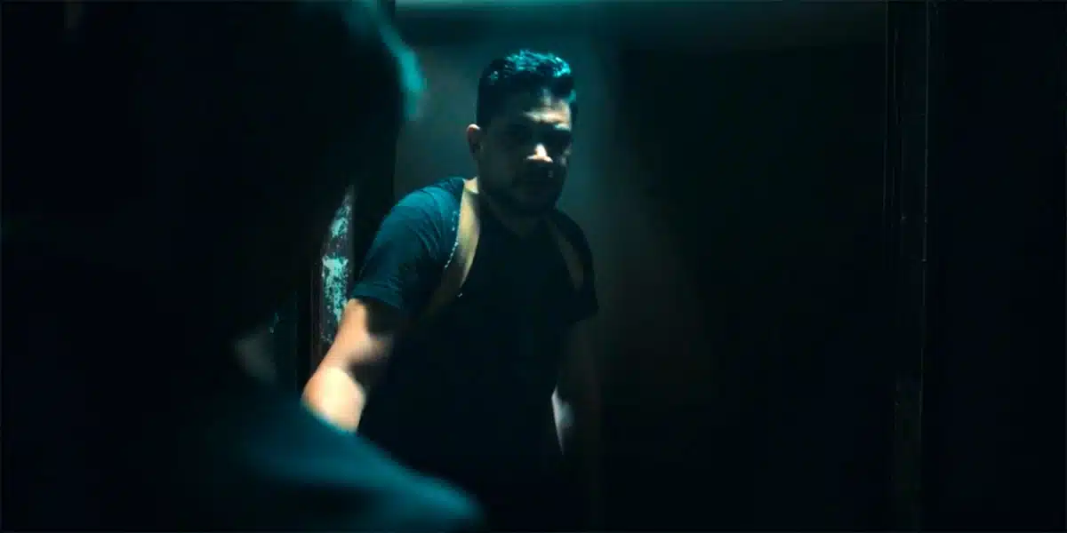 Access Man in dark shadows